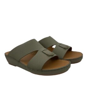 نعال رجالى من الجلد الطبيعى بنقشة الغزال