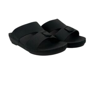 نعال ولادى من الجلد الطبيعى بنقشة الغزال